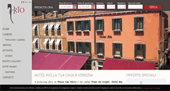 Desktop Screenshot of hotelriovenezia.com
