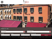 Tablet Screenshot of hotelriovenezia.com